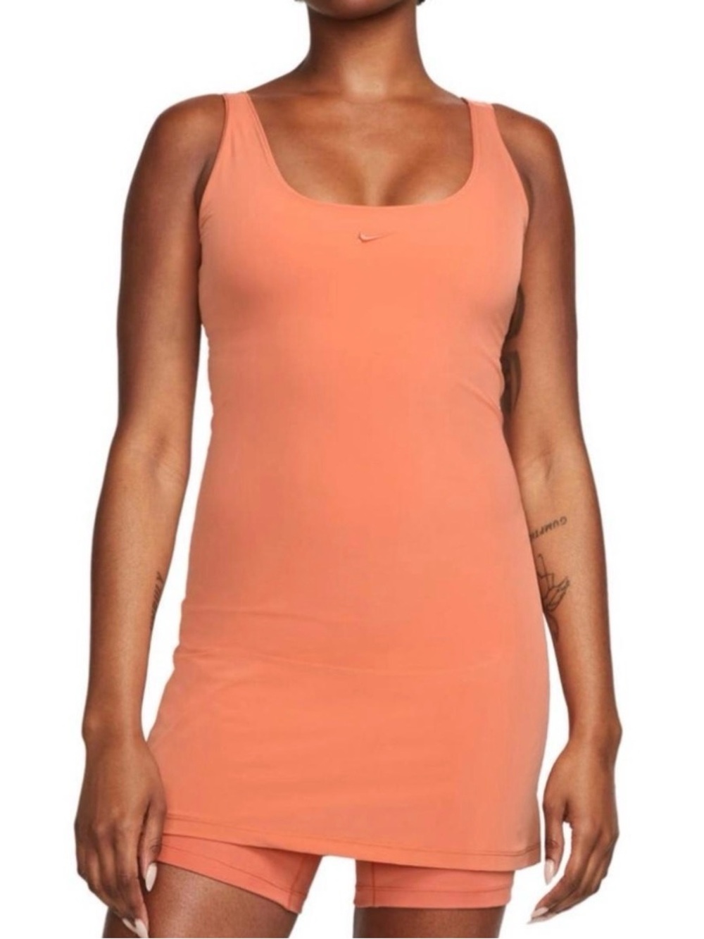Nike Bliss Luxe training dress coral/peach color
